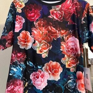 Johnny Was floral athletic top